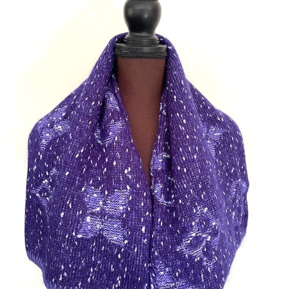 Louis Vuitton Wool Wrap Medallion Logomania Purple Reversible Scarf - Picture 11 of 12